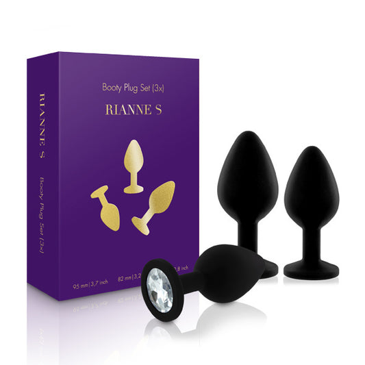Set di 3 plug anali di Rianne S