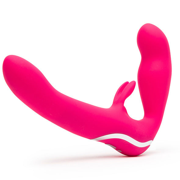 Happy Rabbit - Vibratore a forma di coniglio senza spalline, rosa